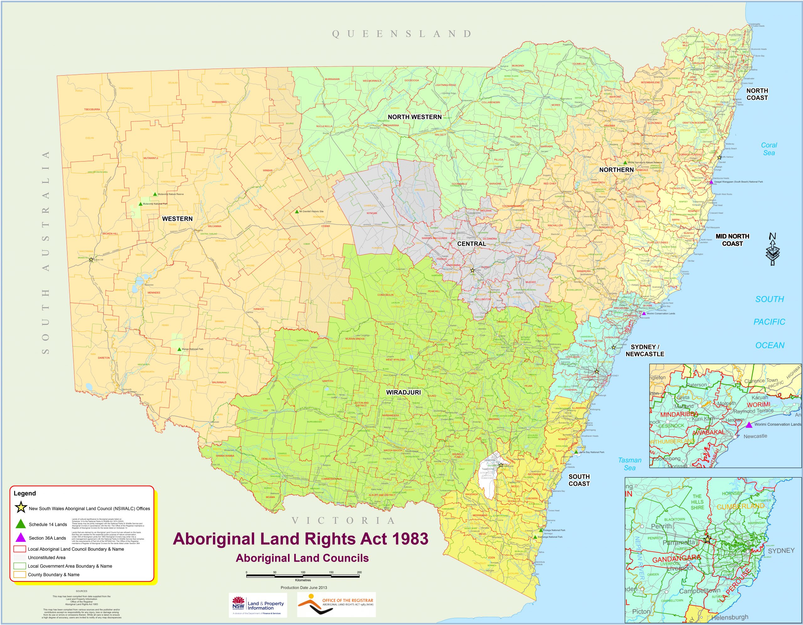 Land Council Map - NSW Aboriginal Land Council