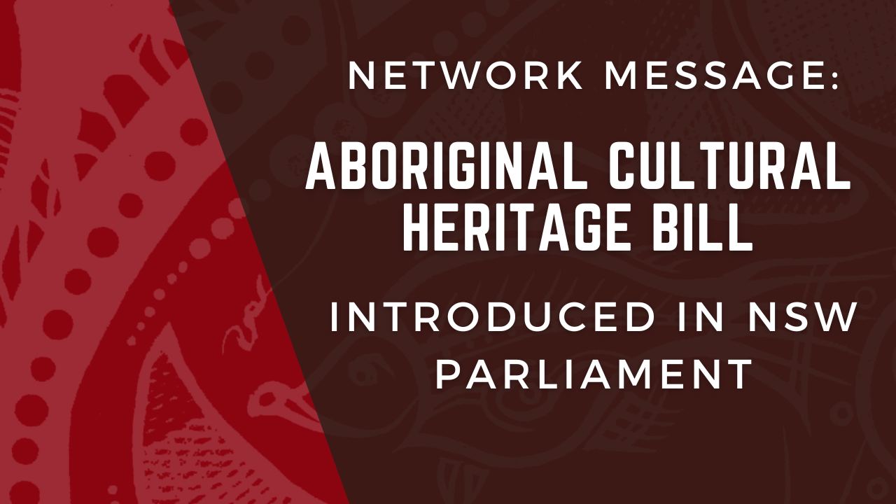Aboriginal Cultural Heritage Bill Introduced in NSW Parliament_tile