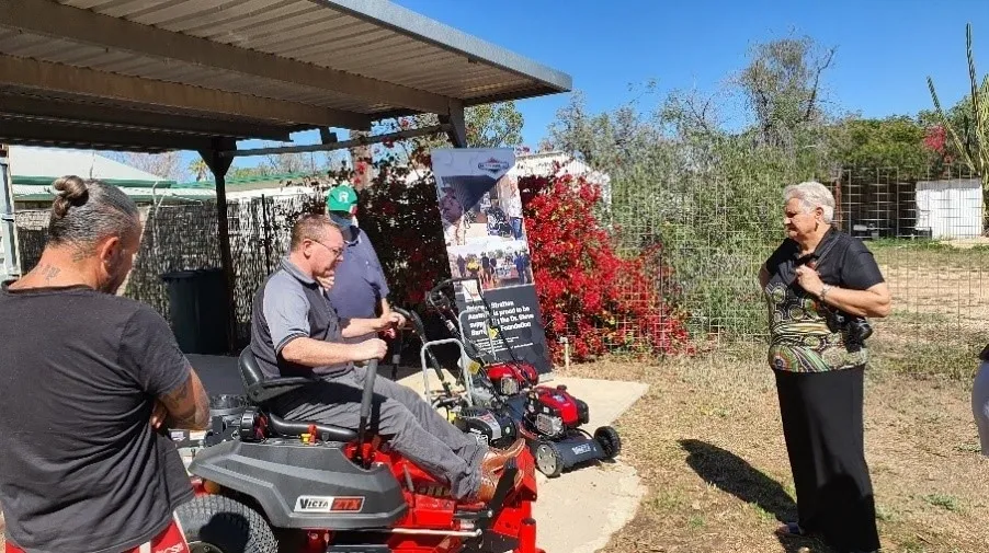 Photo showing lawn maintenance equipment - Lightning Ridge LALC